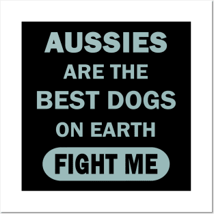 Australian Shepherd Aussie Dog Men Posters and Art